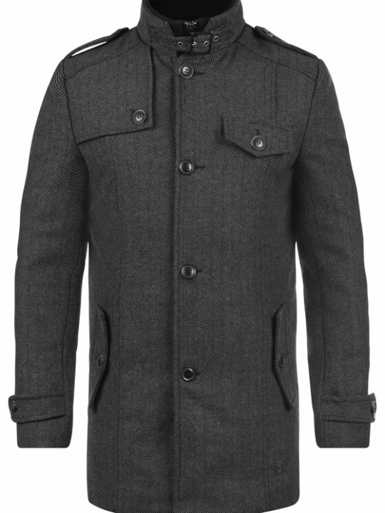 Foto van product INDICODE JEANS Winterjas 'Brandan' antraciet / donkergrijs