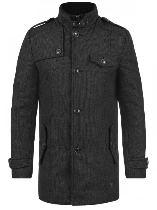 Foto van product INDICODE JEANS Winterjas 'Brandan' grijs / donkergrijs