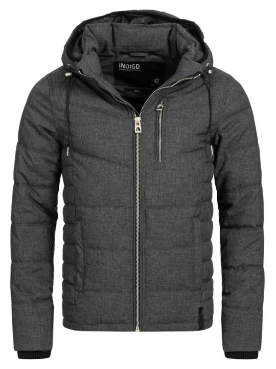 Foto van product INDICODE JEANS Winterjas 'Circus' donkergrijs