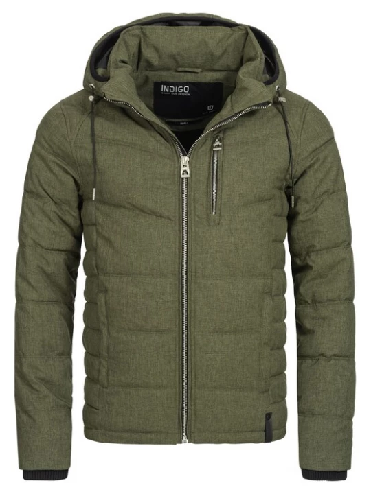 Foto van product INDICODE JEANS Winterjas 'Circus' olijfgroen