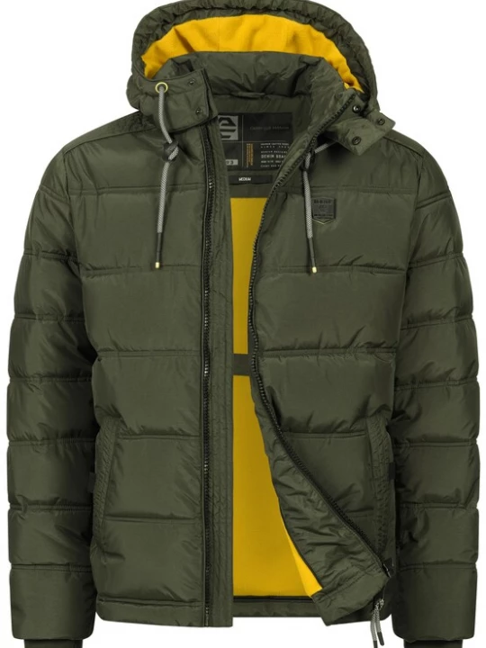 Foto van product INDICODE JEANS Winterjas 'Coolios' donkergroen