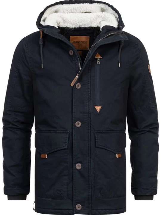 Foto van product INDICODE JEANS Winterjas ' Crossing ' bruin / zwart