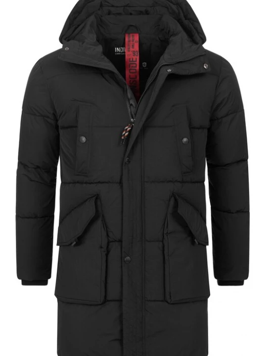 Foto van product INDICODE JEANS Winterjas 'Dexter' zwart