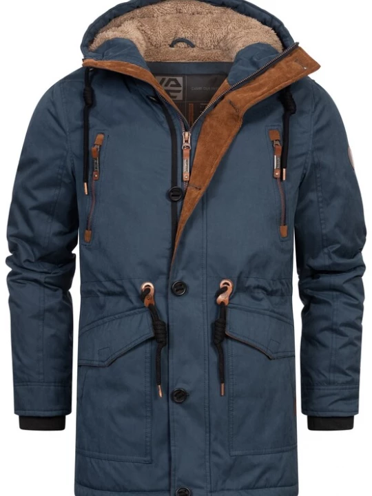 Foto van product INDICODE JEANS Winterjas 'Gillespie' donkerblauw