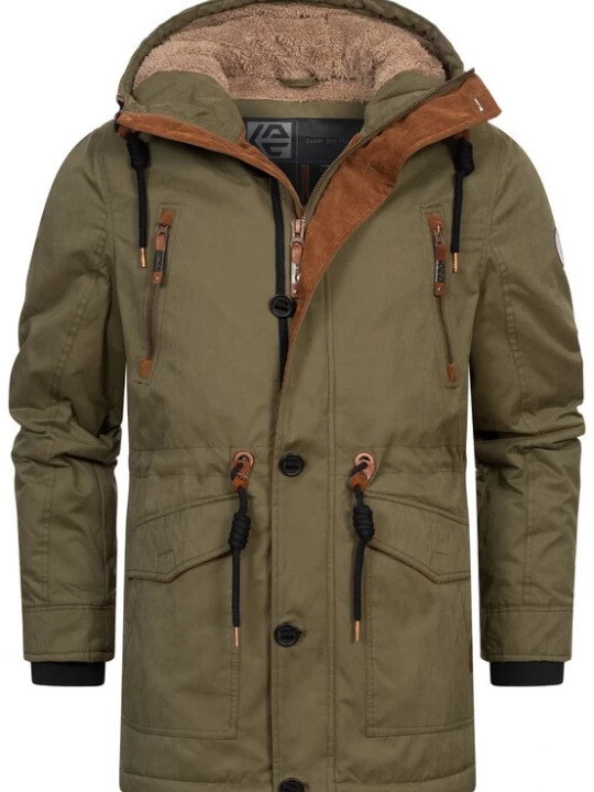 Foto van product INDICODE JEANS Winterjas 'Gillespie' olijfgroen