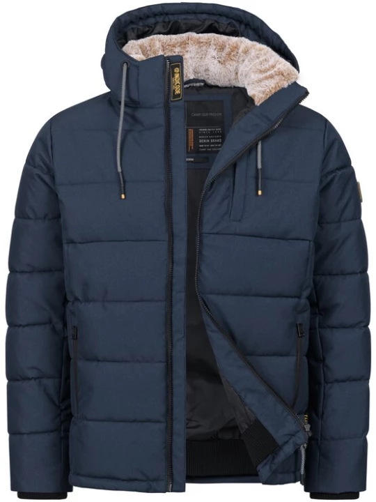 Foto van product INDICODE JEANS Winterjas 'Hebero' donkerblauw
