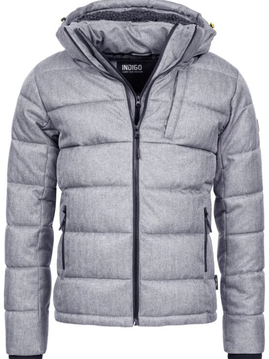 Foto van product INDICODE JEANS Winterjas 'Hebert' grijs