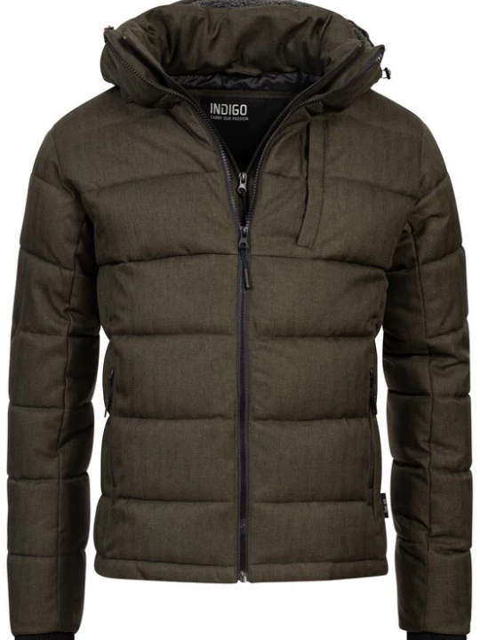 Foto van product INDICODE JEANS Winterjas 'Hebert' olijfgroen
