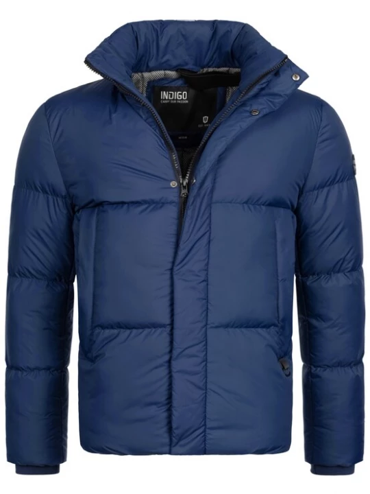 Foto van product INDICODE JEANS Winterjas 'Lanse' navy / zwart