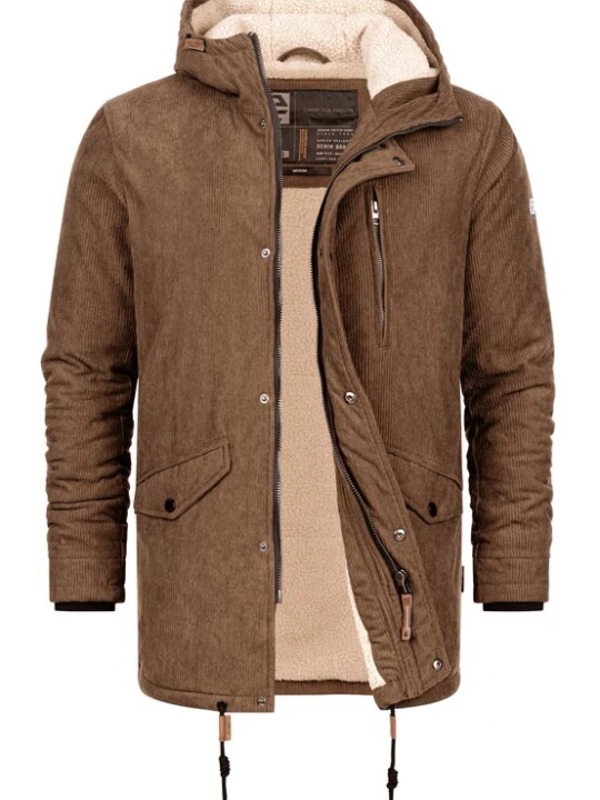 Foto van product INDICODE JEANS Winterjas 'Ledley' bruin