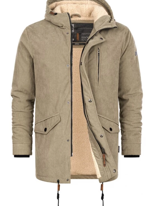 Foto van product INDICODE JEANS Winterjas 'Ledley' donkerbeige