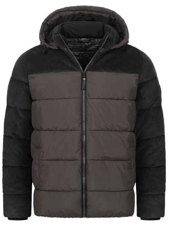Foto van product INDICODE JEANS Winterjas 'Lockly' grijs / zwart