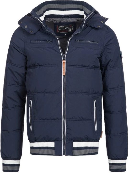 Foto van product INDICODE JEANS Winterjas 'Marlon' navy / wit