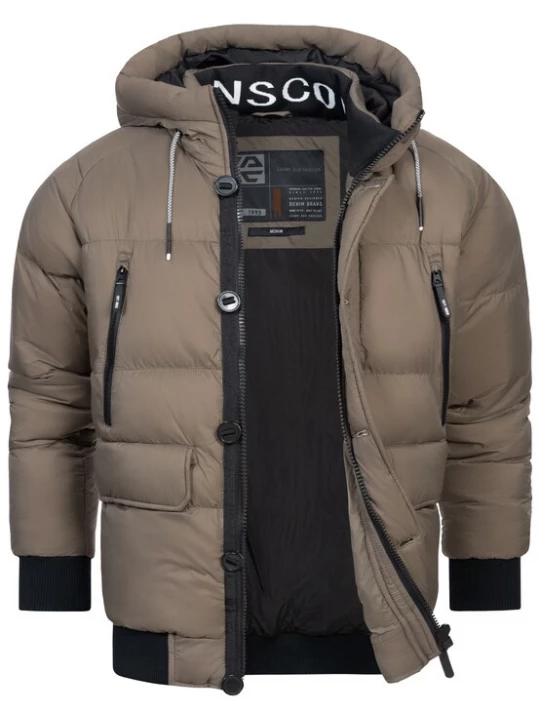 Foto van product INDICODE JEANS Winterjas 'Paulix' lichtbruin