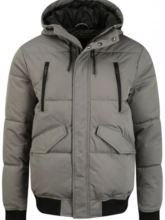 Foto van product INDICODE JEANS Winterjas 'Ravert' grijs / rookgrijs