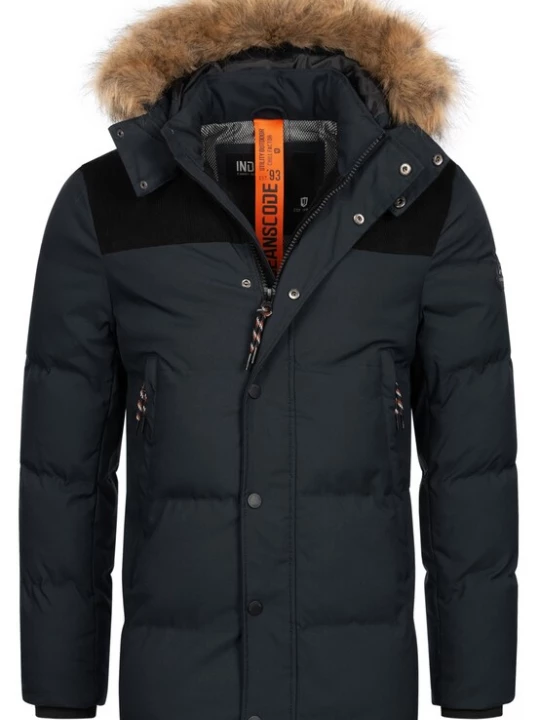 Foto van product INDICODE JEANS Winterparka 'Hexyl' zwart