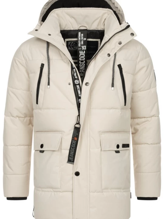 Foto van product INDICODE JEANS Winterparka 'Wess' beige / zwart
