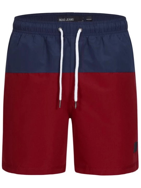 Foto van product INDICODE JEANS Zwemshorts 'Pruitt' navy / donkerrood