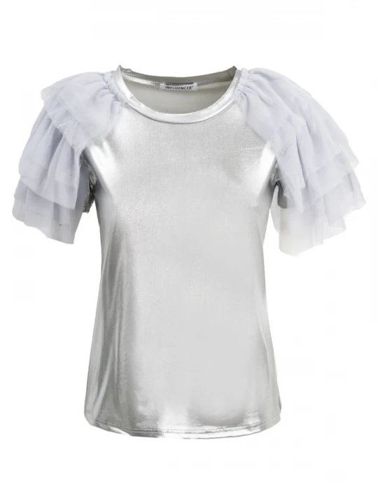 Foto van product Influencer Shirt zilver