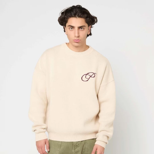 Foto van product Initial Knit Sweater PROHIBITED beżowy