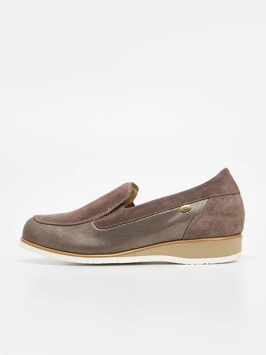 Foto van product Instappers Scholl taupe