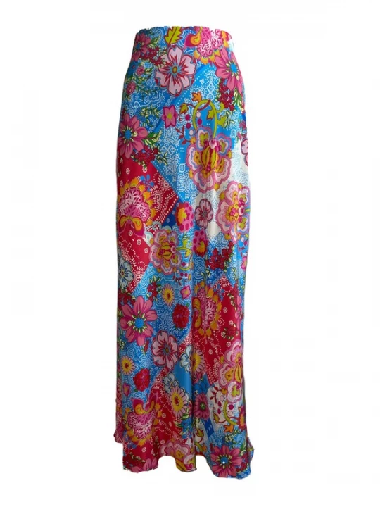 Foto van product Introvertie VIENNA Rok 'Oia Bias Cut Silk Skirt' gemengde kleuren