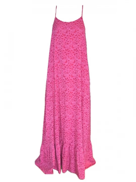 Foto van product Introvertie VIENNA Zomerjurk 'Madeira A-line Maxi Dress' magenta