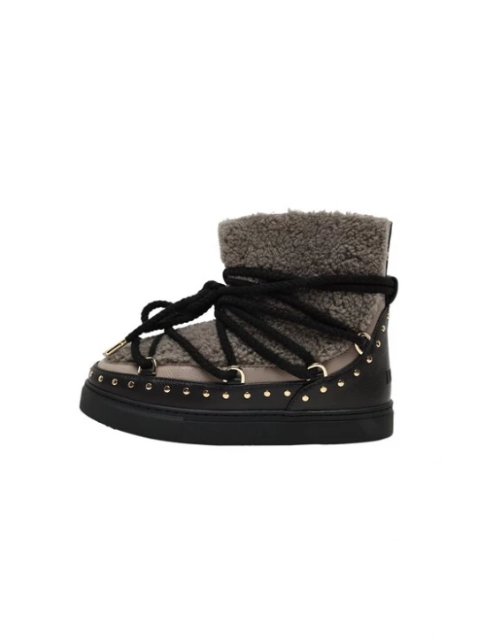 Foto van product INUIKII Snowboots 'CURLY ROCK' taupe / zwart