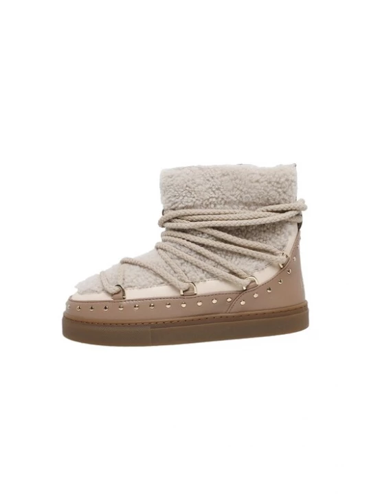 Foto van product INUIKII Snowboots lichtbeige / cognac