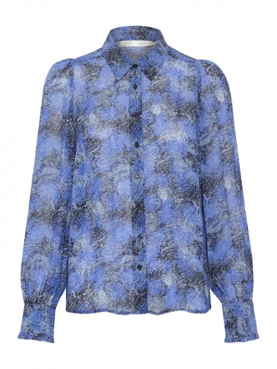 Foto van product InWear Blouse 'Davila' azuur / donkerblauw / wit