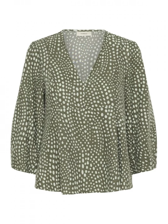 Foto van product InWear Blouse groen / wit