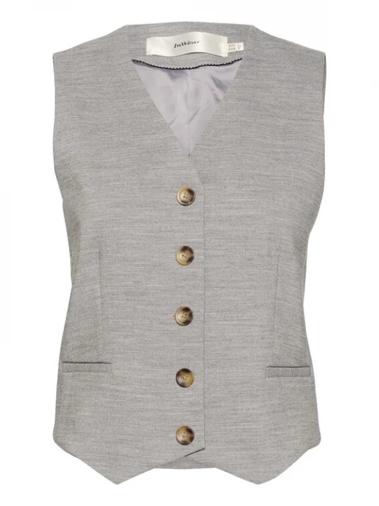 Foto van product InWear Bodywarmer 'KhaiI' grijs gemêleerd