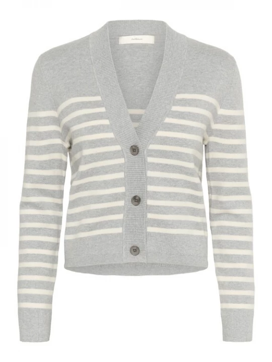 Foto van product InWear Gebreid vest 'Wallis' lichtbeige / grijs gemêleerd