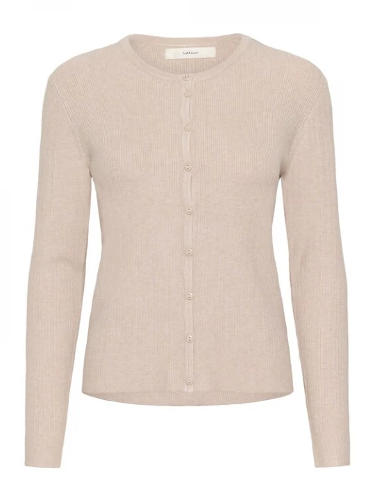 Foto van product InWear Gebreid vest 'Yenah' beige gemêleerd