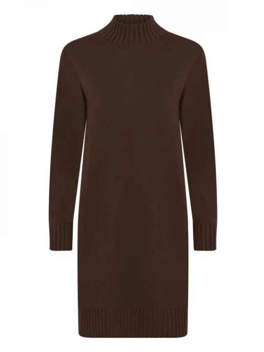 Foto van product InWear Gebreide jurk chocoladebruin