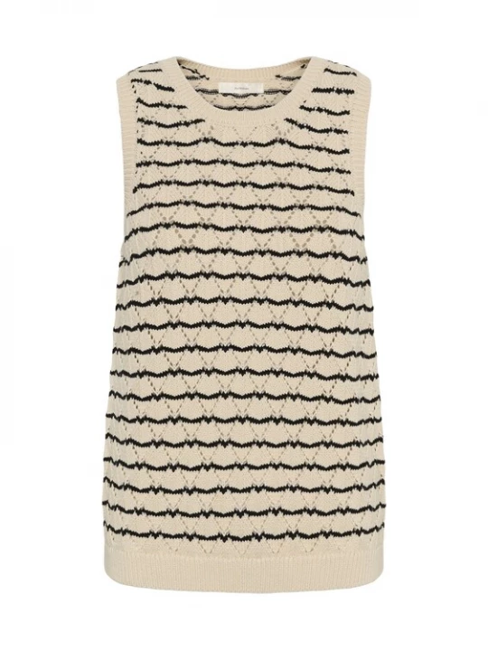 Foto van product InWear Gebreide top 'BalettaIW' lichtbeige / zwart