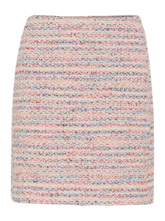 Foto van product InWear Rok 'Uta' nude / lichtblauw / rood