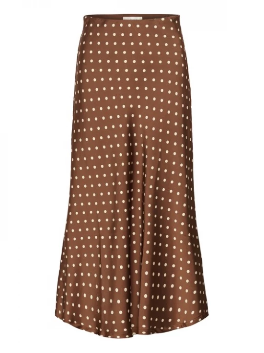 Foto van product InWear Rok 'ZollIW' lichtbeige / kastanjebruin