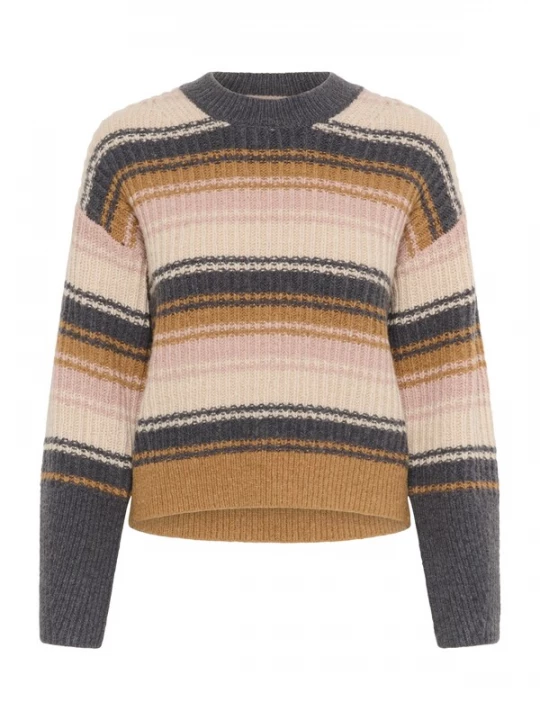 Foto van product InWear Trui 'Garp' crème / karamel / basaltgrijs / rosa