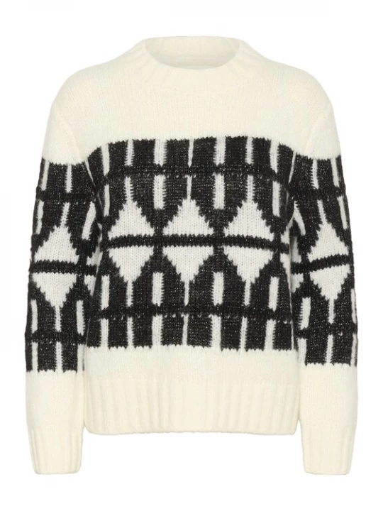 Foto van product InWear Trui 'TeiIW' zwart / wolwit