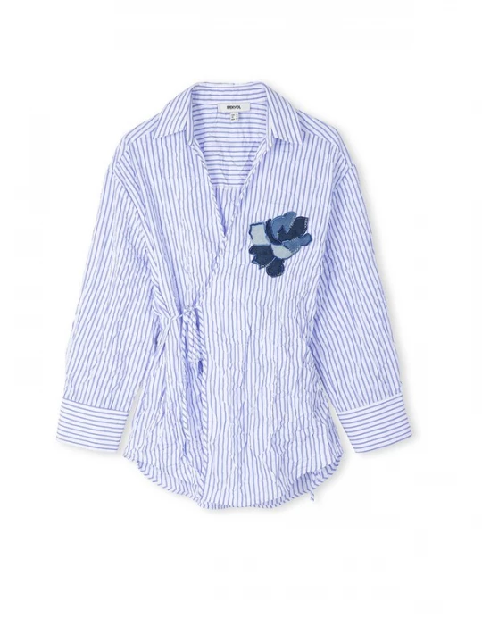 Foto van product Ipekyol Blouse marine / blauw denim / lichtblauw / wit