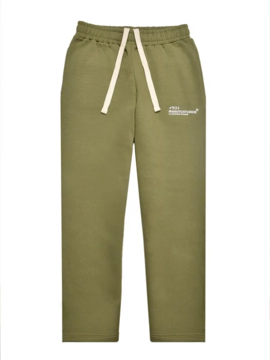 Foto van product Irasuto Studios Broek kaki / wit