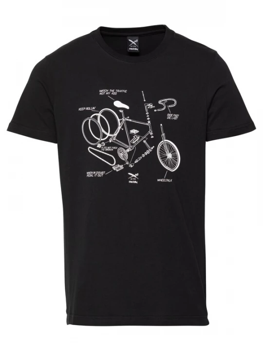 Foto van product Iriedaily Shirt 'Bikeplosion' zwart / wit