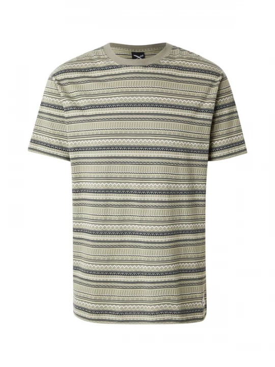 Foto van product Iriedaily Shirt 'Chop Chop' marine / kaki / lichtgroen / wit