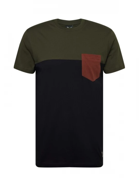 Foto van product Iriedaily Shirt cognac / donkergroen / zwart