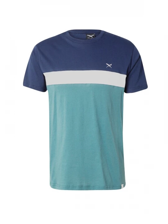 Foto van product Iriedaily Shirt 'Court' navy / jade groen / wit