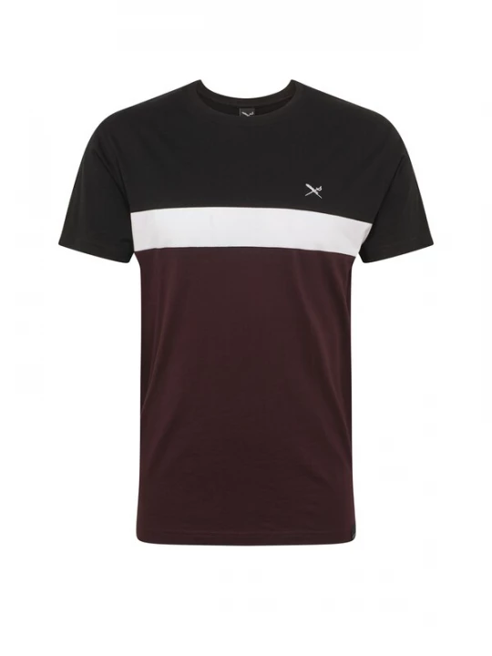 Foto van product Iriedaily Shirt 'Court' wijnrood / zwart / wit