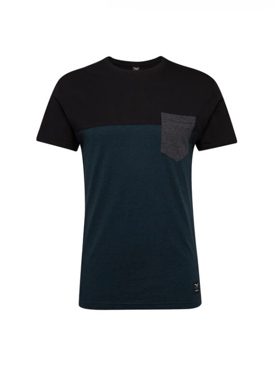 Foto van product Iriedaily Shirt cyaan blauw / grijs gemêleerd / zwart