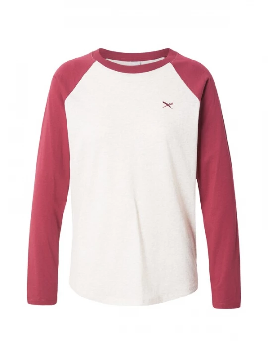 Foto van product Iriedaily Shirt 'Flaggy' crème / kersrood