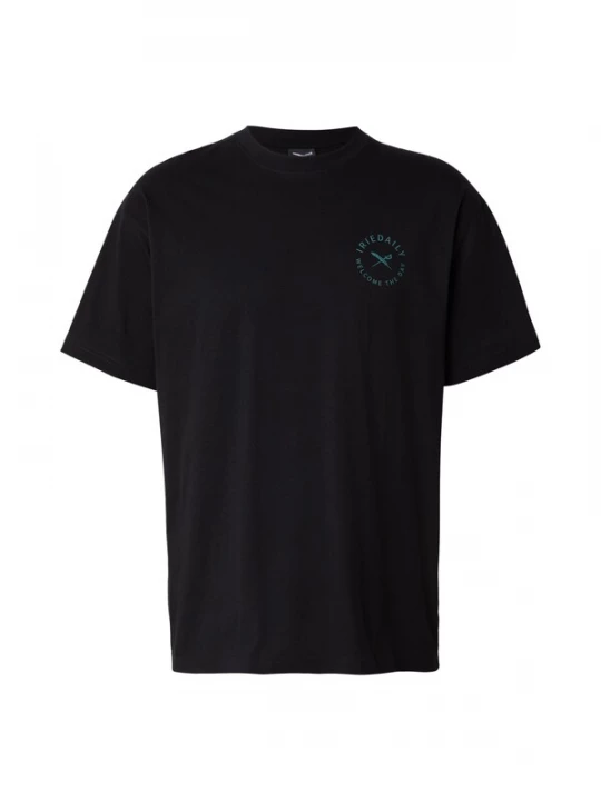 Foto van product Iriedaily Shirt 'Monday Yoga' cyaan blauw / greige / zwart